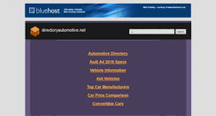 Desktop Screenshot of directoryautomotive.net